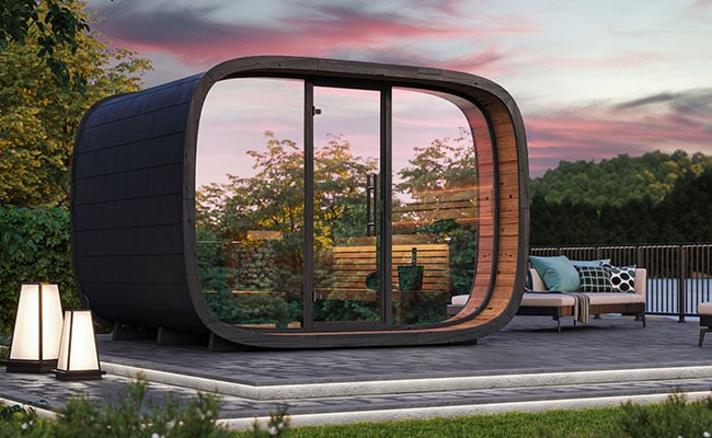 Round Cube Single Sauna