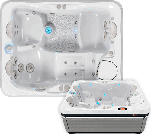 Caldera Ravello lille udendørs saltvandsspa med plads til 3 personer